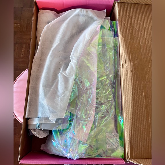 SUGAR THRILLZ BABY BLUE OBSIDIAN POCKET COMBAT BOOTS - Picture 4 of 7